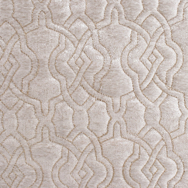 Dilkash Cream Brocade Silk Embroidered Cushion Cover - KHAABKA