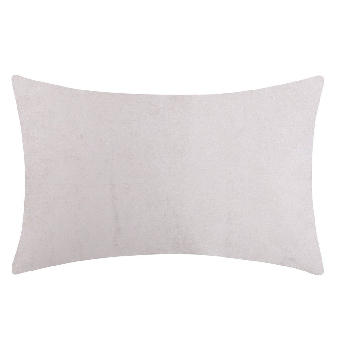 Dilkash Cream Quilted Embroidered Chanderi Silk Cushion Cover - KHAABKA