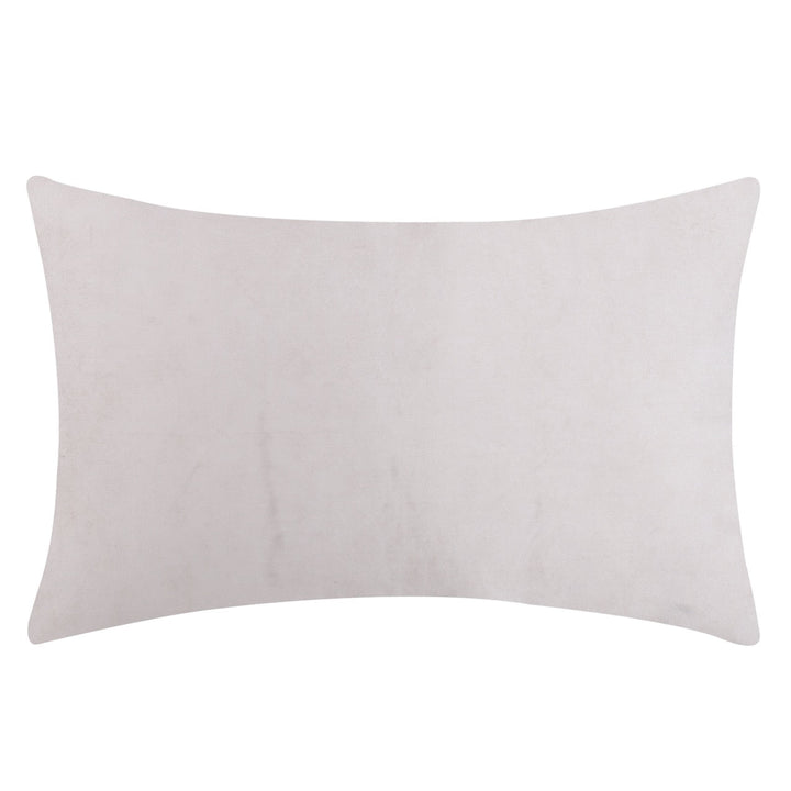 Dilkash Cream Quilted Embroidered Chanderi Silk Cushion Cover - KHAABKA