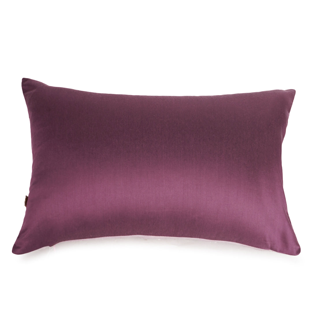 Liora Pearl Velvet Embroidered Cushion Cover (12 inch x 18 inch)