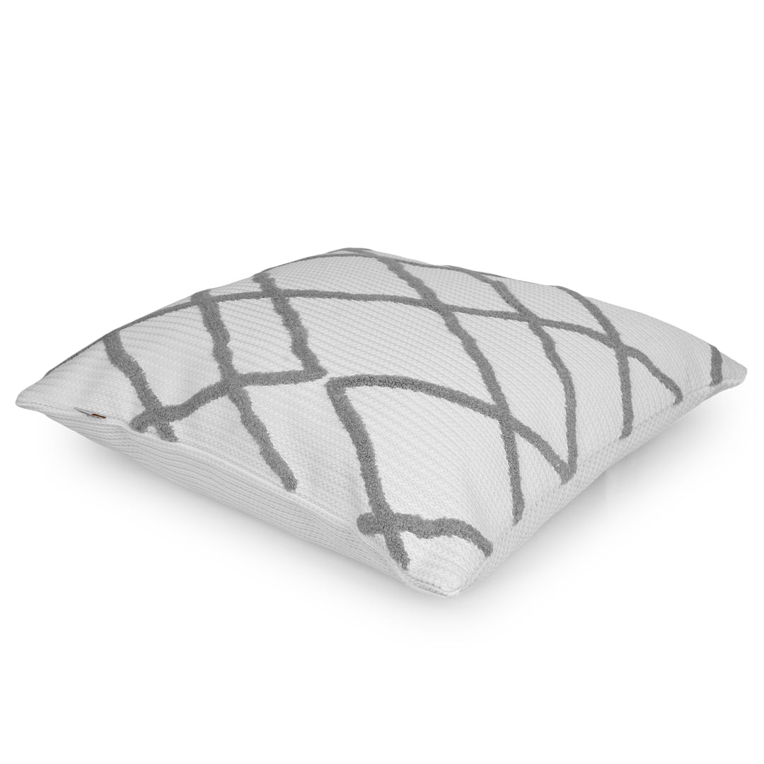 Slate Towel Embroidered Cushion Cover (16 inch x 16 inch)