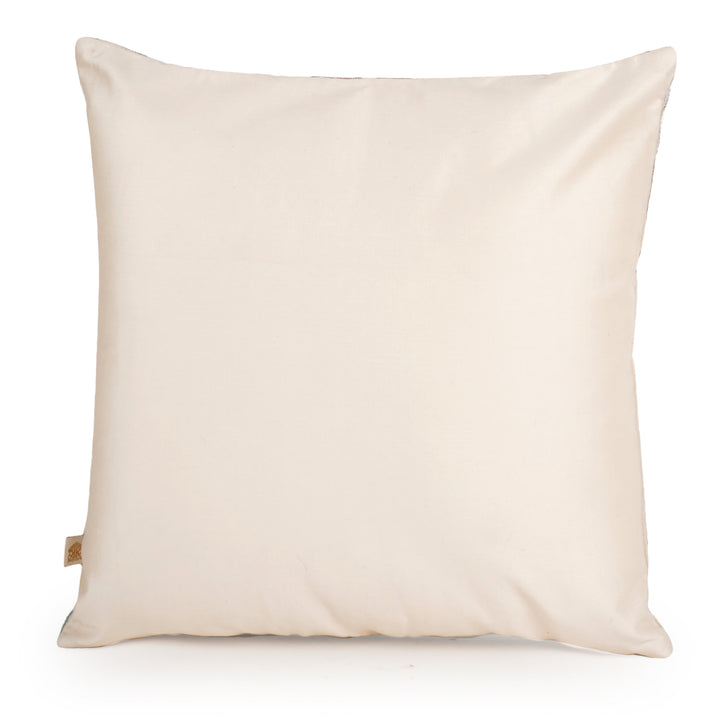 Cream Breeze Linen Towel Embroidered Cushion Cover (16 inch x 16 inch)