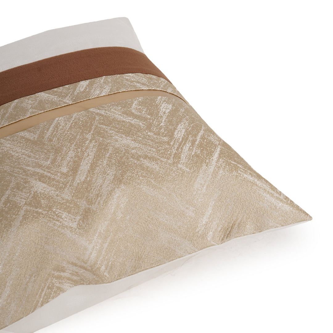 Desert Luxe Leather Cushion Cover (16 inch x 16 inch) - KHAABKA
