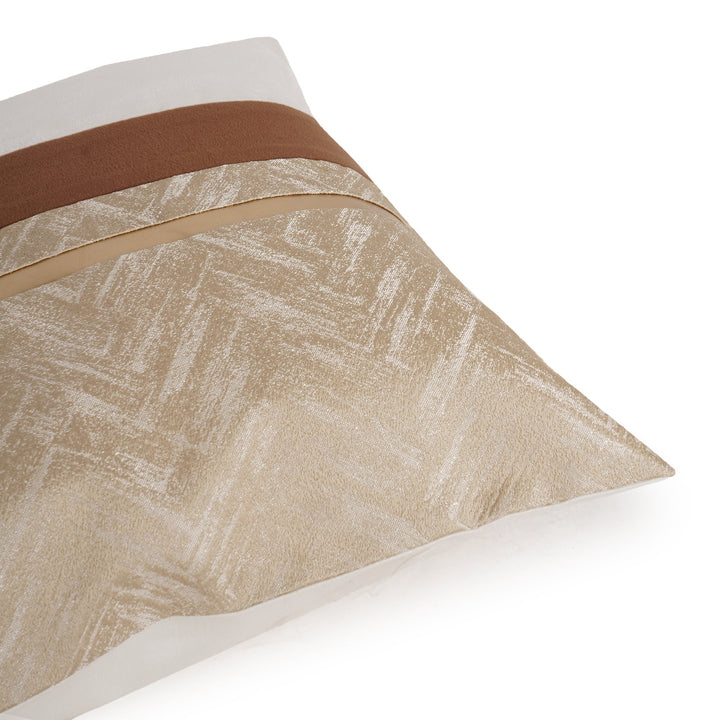 Desert Luxe Leather Cushion Cover (16 inch x 16 inch) - KHAABKA