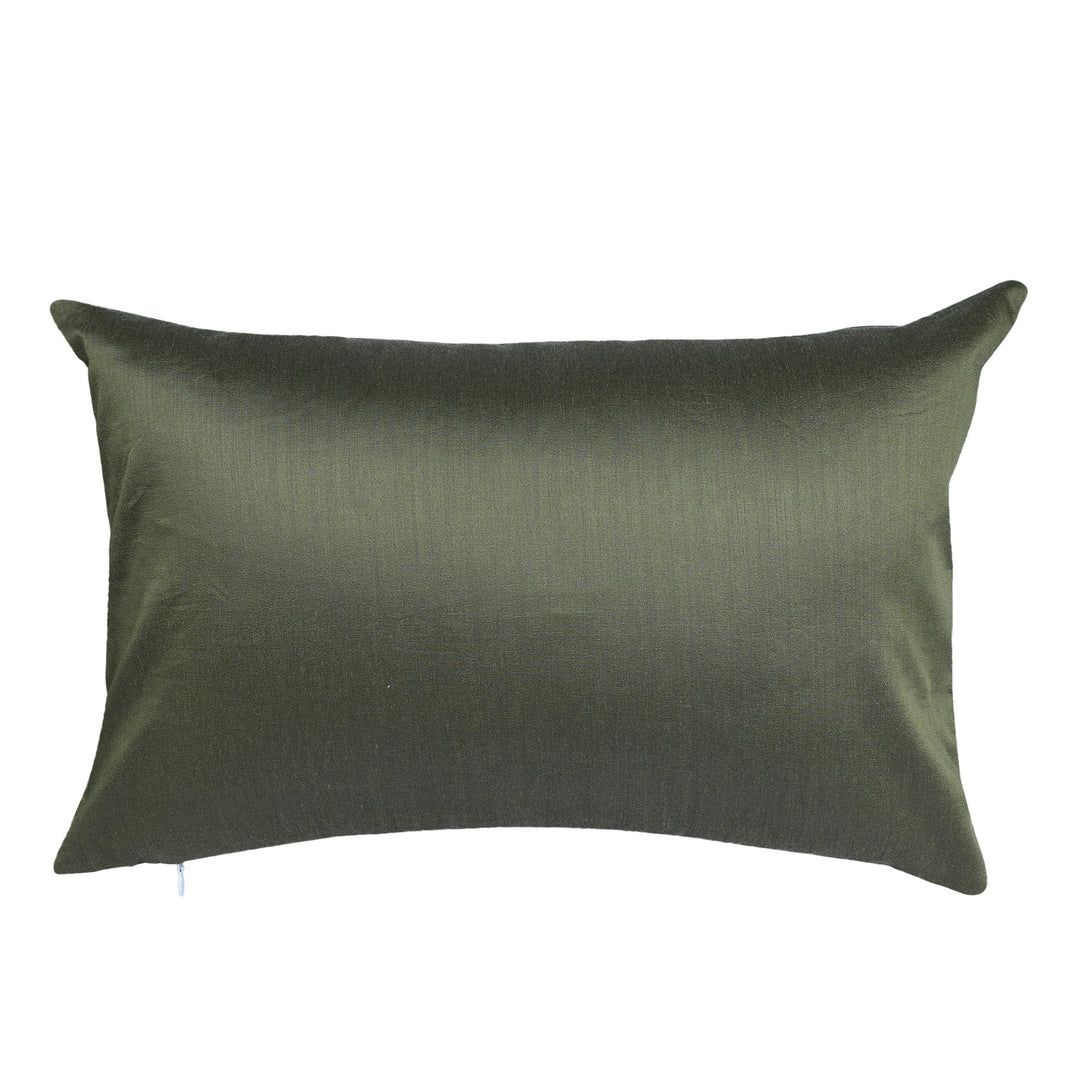 Tessellate Towel Embroidered Cushion Cover (12 inch x 18 inch) - KHAABKA