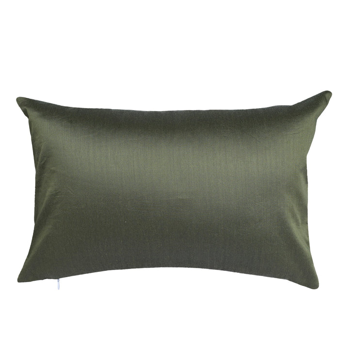 Tessellate Towel Embroidered Cushion Cover (12 inch x 18 inch) - KHAABKA