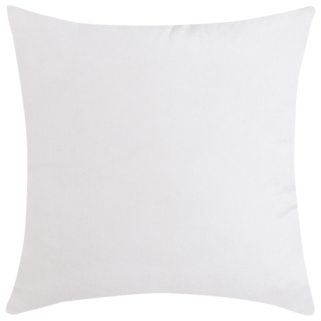 Banjara Silk Off - white Mehrab Embroidered Cushion Cover - KHAABKA